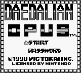 Daedalean Opus Title Screen